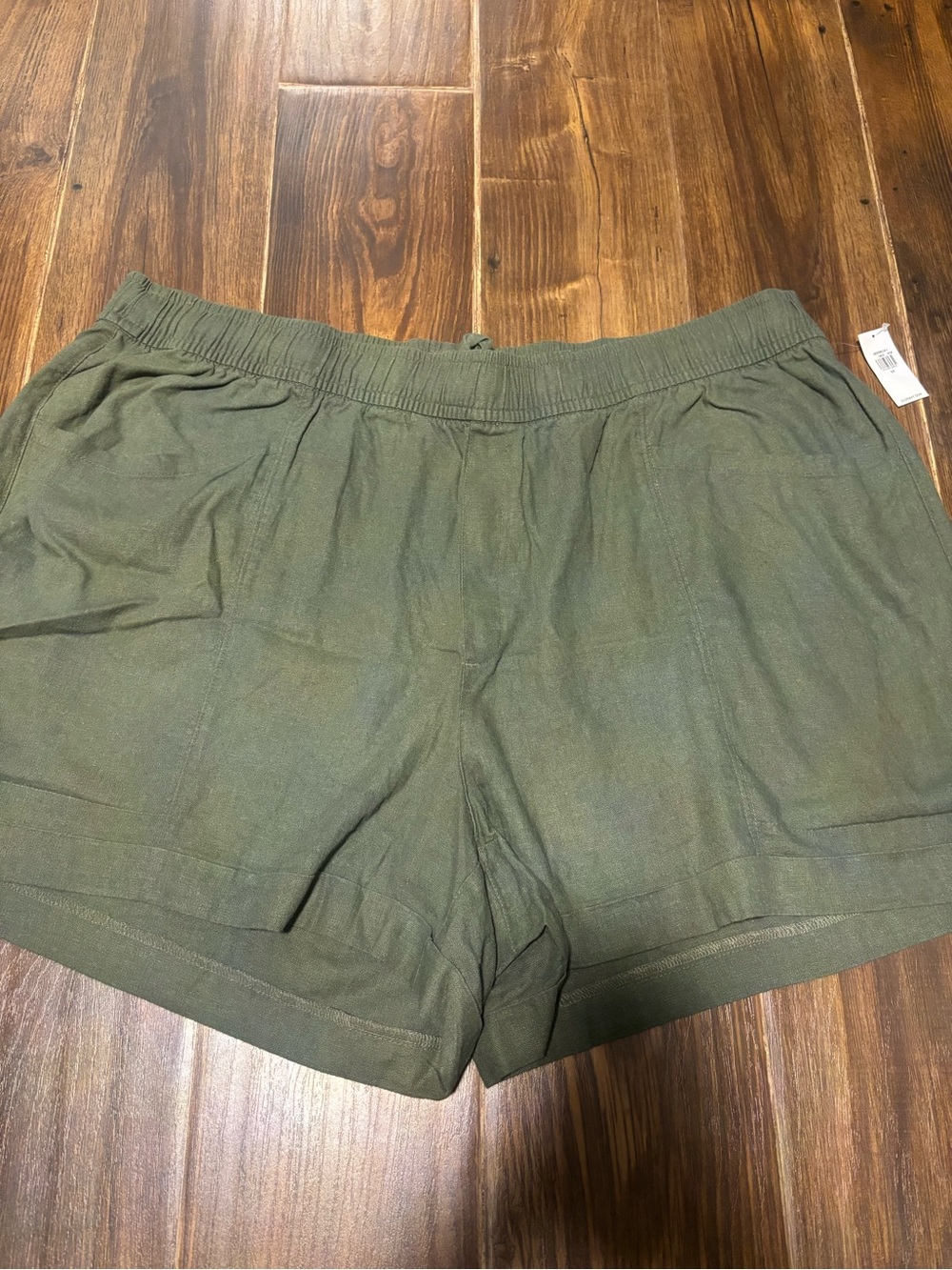 Old Navy Olive Green Drawstring Casual Shorts